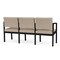 Lesro Stone (Beige) Seat, 3 Seat Sofa, 64.5 W 24.5 L 32 H, Linette Vinyl Seat, Lenox Steel Series LS3101 - alternate 3